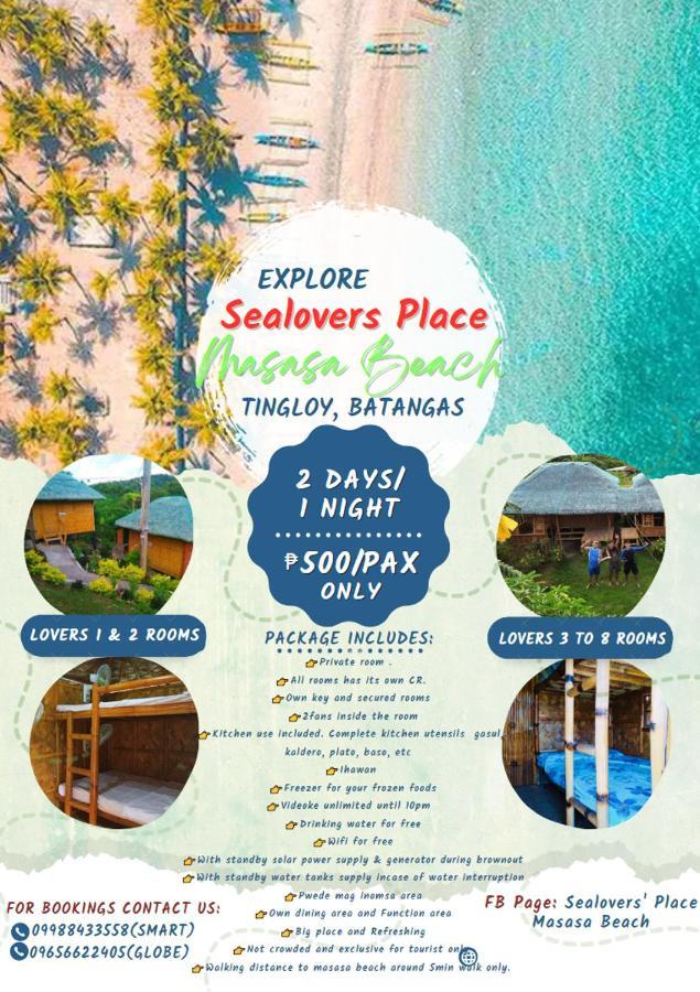Sealovers' Place Masasa Beach Batangas Eksteriør billede